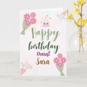 Faltkarte Karte (Gelbe Blume)