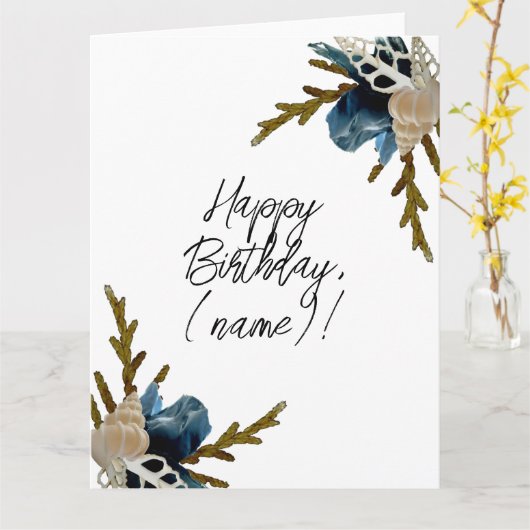 Faltkarte Karte (Gelbe Blume)