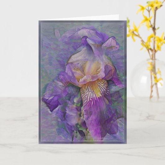 Faltkarte Karte (Gelbe Blume)