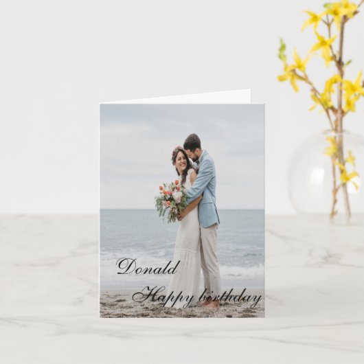 Faltkarte Karte (Gelbe Blume)