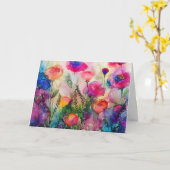 Faltkarte Karte (Gelbe Blume)