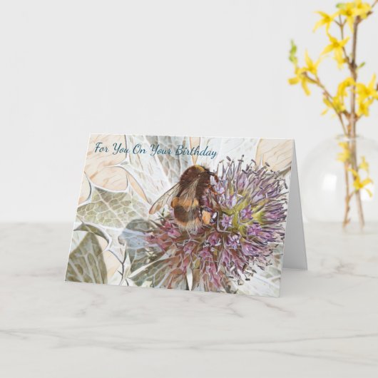 Faltkarte Karte (Gelbe Blume)