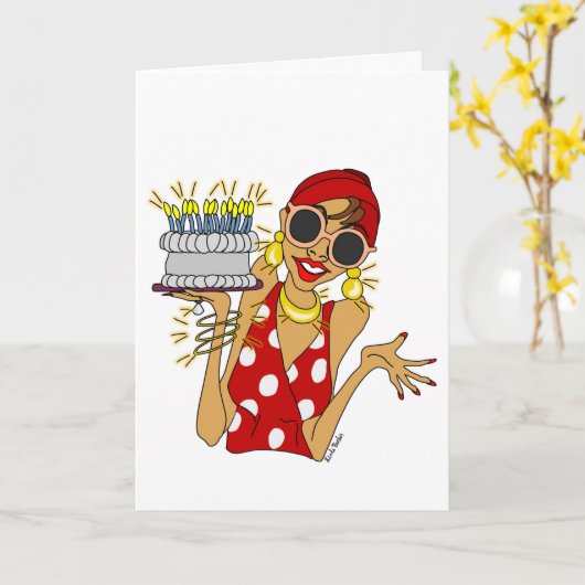 Faltkarte Karte (Gelbe Blume)