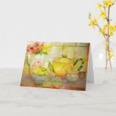 Faltkarte Karte (Gelbe Blume)