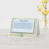 Faltkarte Karte (Gelbe Blume)