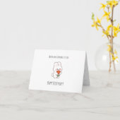 Faltkarte Karte (Gelbe Blume)