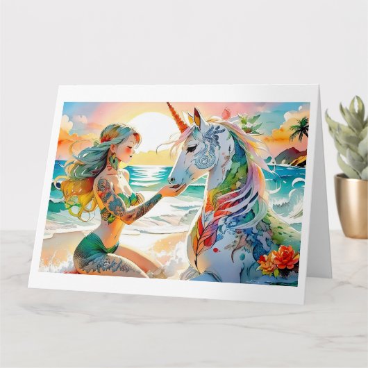 Faltkarte Karte (Kleine Pflanze)