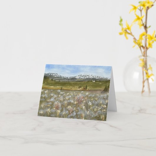 Faltkarte Karte (Gelbe Blume)