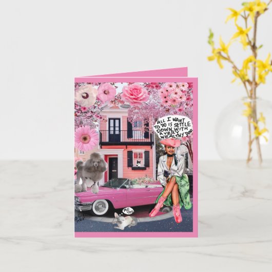 Faltkarte Karte (Gelbe Blume)