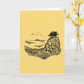 Faltkarte Karte (Gelbe Blume)