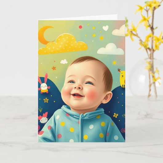 Faltkarte Karte (Gelbe Blume)