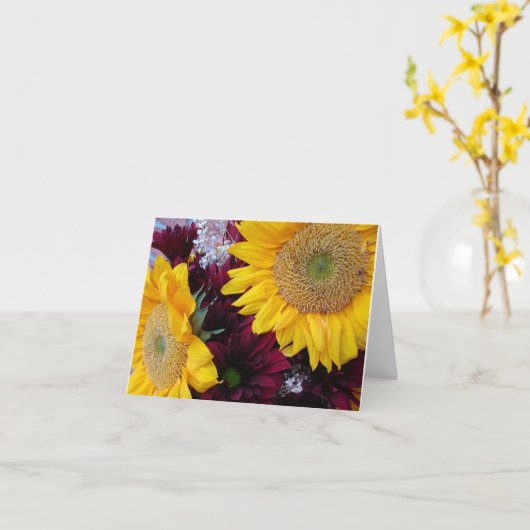 Faltkarte Karte (Gelbe Blume)