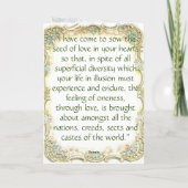 Faltkarte Karte (Rückseite)