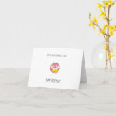 Faltkarte Karte (Gelbe Blume)