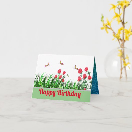 Faltkarte Karte (Gelbe Blume)