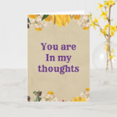 Faltkarte Karte (Gelbe Blume)