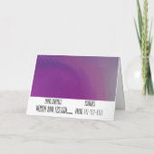 Faltkarte Karte (Rückseite)