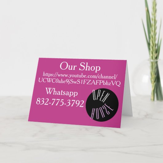 Faltkarte Karte (Vorderseite)