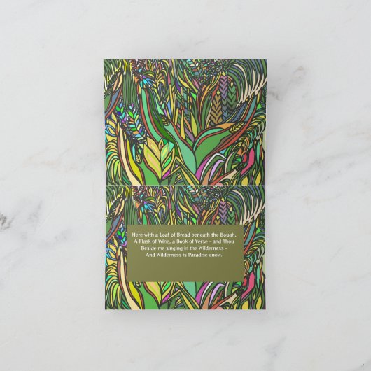 Faltkarte - Khayam Paradise Collection Karte (Innenseite)