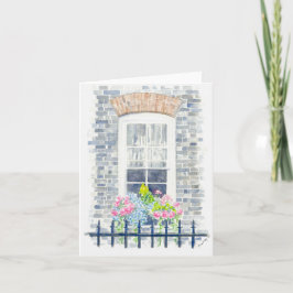 Faltkarte mit Aquarellmalerei Karte