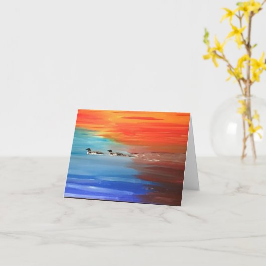 Faltkarte mit Bild der Löwen Karte (Gelbe Blume)