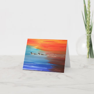 Faltkarte mit Bild der Löwen Karte