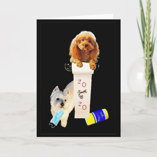 Faltkarte mit den Freuden von "2020" Karte (Vorderseite)