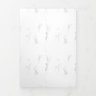 Faltkarte mit doppeltem Buchstaben Dreifach Gefaltete Karte