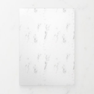 Faltkarte mit doppeltem Buchstaben Dreifach Gefaltete Karte