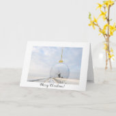 Faltkarte mit Glaskugel und Windmühle Karte (Gelbe Blume)