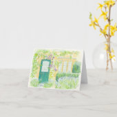 Faltkarte mit originalem Kunstwerk Karte (Gelbe Blume)