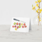 Faltkarte mit originalem Kunstwerk Karte (Gelbe Blume)