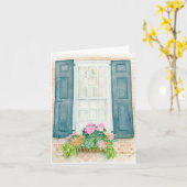 Faltkarte mit originalem Kunstwerk Karte (Gelbe Blume)