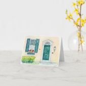 Faltkarte mit originalem Kunstwerk Karte (Gelbe Blume)