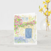 Faltkarte mit originalem Kunstwerk Karte (Gelbe Blume)