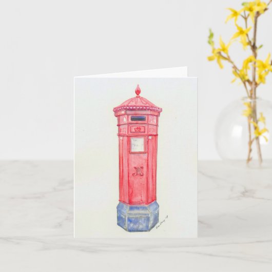 Faltkarte mit Originalgemälde Karte (Gelbe Blume)