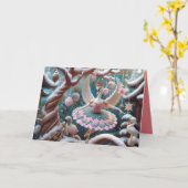 Faltkarte mit Tanzschwänzen Karte (Gelbe Blume)