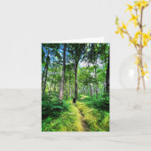 Faltkarte mit Wald-Foto Karte (Gelbe Blume)