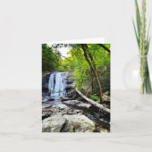 Faltkarte mit Wasserfall Karte (Vorderseite)