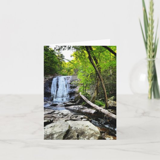 Faltkarte mit Wasserfall Karte (Vorderseite)
