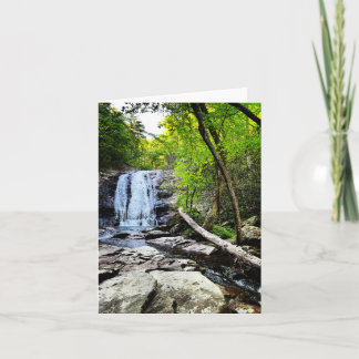 Faltkarte mit Wasserfall Karte