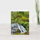 Faltkarte mit Wasserfall Karte (Vorderseite)