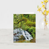 Faltkarte mit Wasserfall Karte (Gelbe Blume)