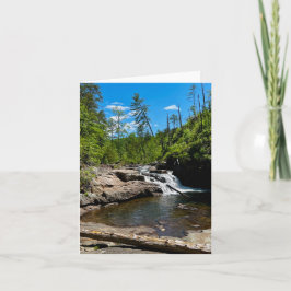 Faltkarte mit Wasserfallmotiv Karte