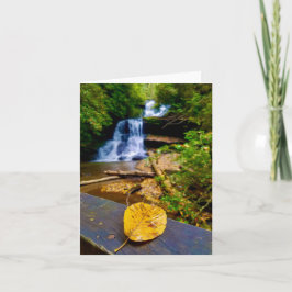 Faltkarte mit Wasserfallmotiv Karte