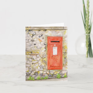 Faltkarte mit Wasserfarbe Karte