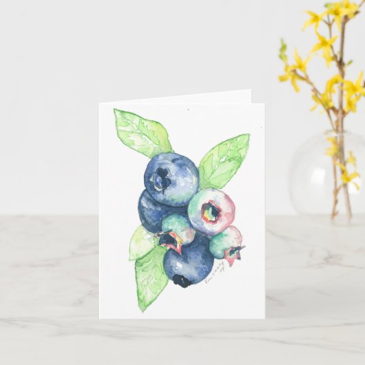 Faltkarte mit Wasserfarbe Karte (Gelbe Blume)