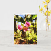 Faltkarte mit Wildblume-Foto Karte (Gelbe Blume)