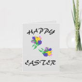 Faltkarte : Osterlilien Feiertagskarte (Vorderseite)