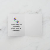 Faltkarte : Osterlilien Feiertagskarte (Innenseite)